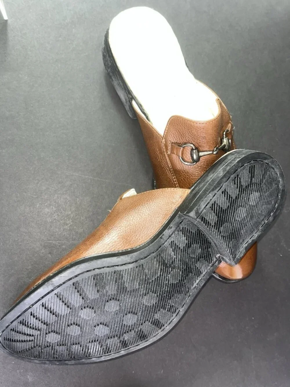 NEW Sandro Moscoloni Mens Brown Pebbled Leather Loafers Shoe 13 Slip On Horsebit